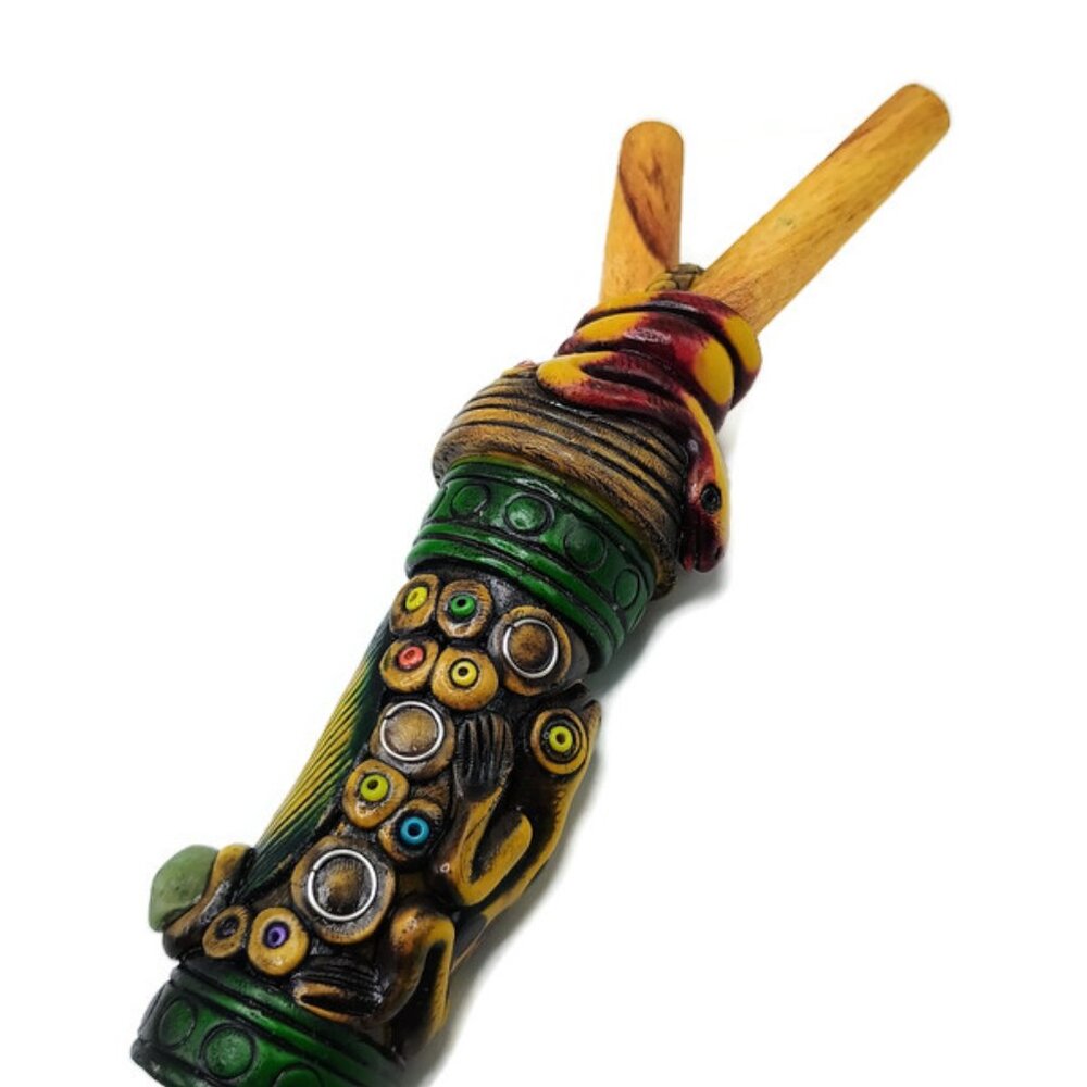 Handmade 2 in 1 Rape Applicator Decorated with Cusco Snake